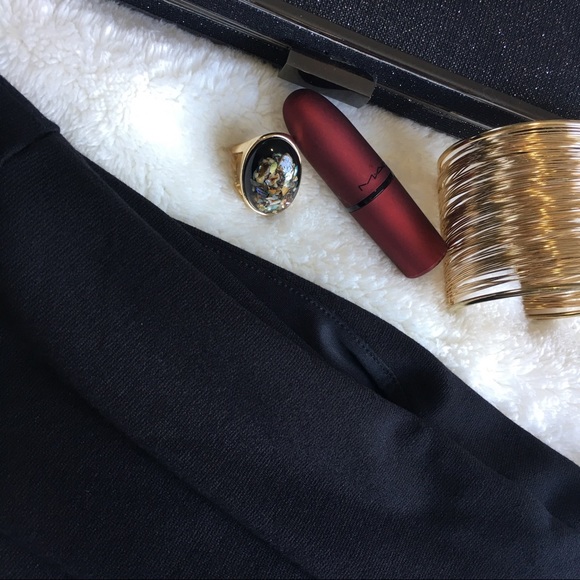 🔥LBD🔥{EXPRESS} Black Strapless Sheath Dress - Picture 7 of 8